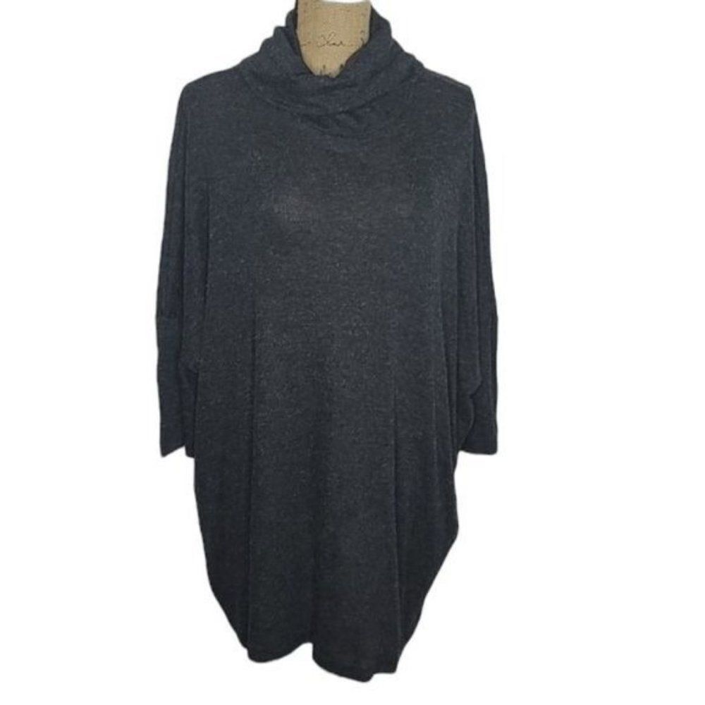 Audrey 3+1 Dark Gray Cowl Neck Tunic